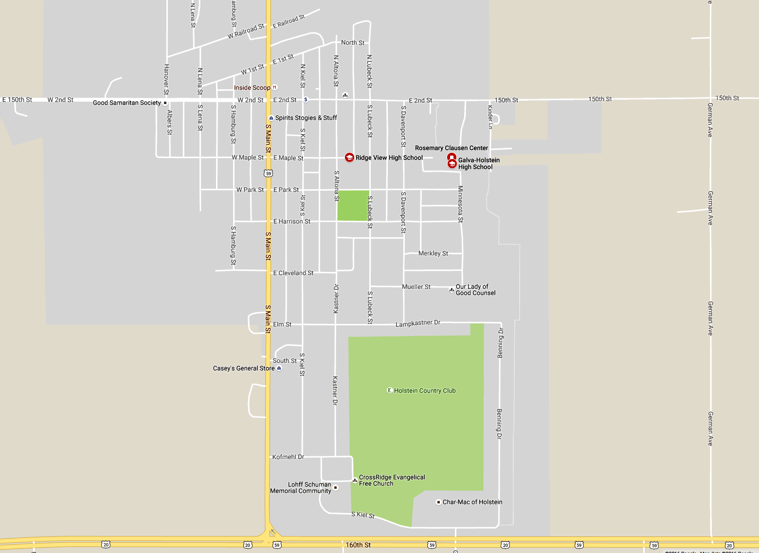 Map to theater